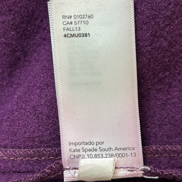 Kate Spade Saturday Long Sleeve Flared Wool Dress - Picture 5 of 5